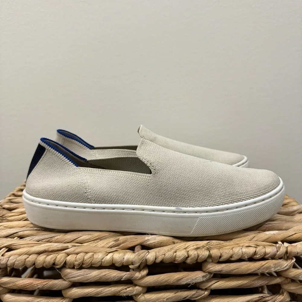 Rothy's Cream‎ The Original Slip On Flat Casual Shoe 6